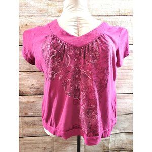 Appropriate Behavior Fushia w Swirl Design 4X (26/28W)